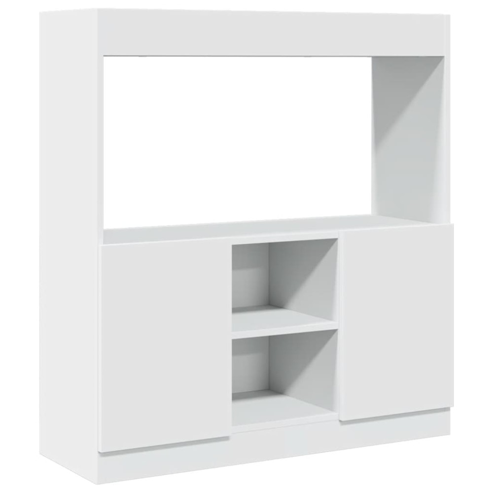 vidaXL Dulap înalt, alb, 92x33x100 cm, lemn prelucrat