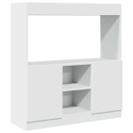 vidaXL Dulap înalt, alb, 92x33x100 cm, lemn prelucrat vidaXL Dulap înalt, alb, 92x33x100 cm, lemn prelucrat