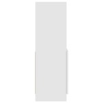 vidaXL Dulap înalt, alb, 92x33x100 cm, lemn prelucrat vidaXL Dulap înalt, alb, 92x33x100 cm, lemn prelucrat