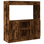 vidaXL Dulap înalt, stejar fumuriu, 92x33x100 cm, lemn prelucrat vidaXL Dulap înalt, stejar fumuriu, 92x33x100 cm, lemn prelucrat