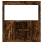 vidaXL Dulap înalt, stejar fumuriu, 92x33x100 cm, lemn prelucrat vidaXL Dulap înalt, stejar fumuriu, 92x33x100 cm, lemn prelucrat