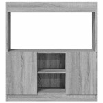 vidaXL Dulap înalt, gri sonoma, 92x33x100 cm, lemn prelucrat vidaXL Dulap înalt, gri sonoma, 92x33x100 cm, lemn prelucrat