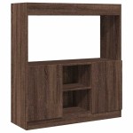 vidaXL Dulap înalt, stejar maro, 92x33x100 cm, lemn prelucrat vidaXL Dulap înalt, stejar maro, 92x33x100 cm, lemn prelucrat