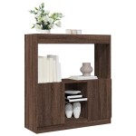 vidaXL Dulap înalt, stejar maro, 92x33x100 cm, lemn prelucrat vidaXL Dulap înalt, stejar maro, 92x33x100 cm, lemn prelucrat