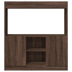 vidaXL Dulap înalt, stejar maro, 92x33x100 cm, lemn prelucrat vidaXL Dulap înalt, stejar maro, 92x33x100 cm, lemn prelucrat
