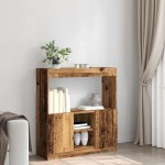 vidaXL Dulap înalt, lemn vechi, 92x33x100 cm, lemn prelucrat vidaXL Dulap înalt, lemn vechi, 92x33x100 cm, lemn prelucrat