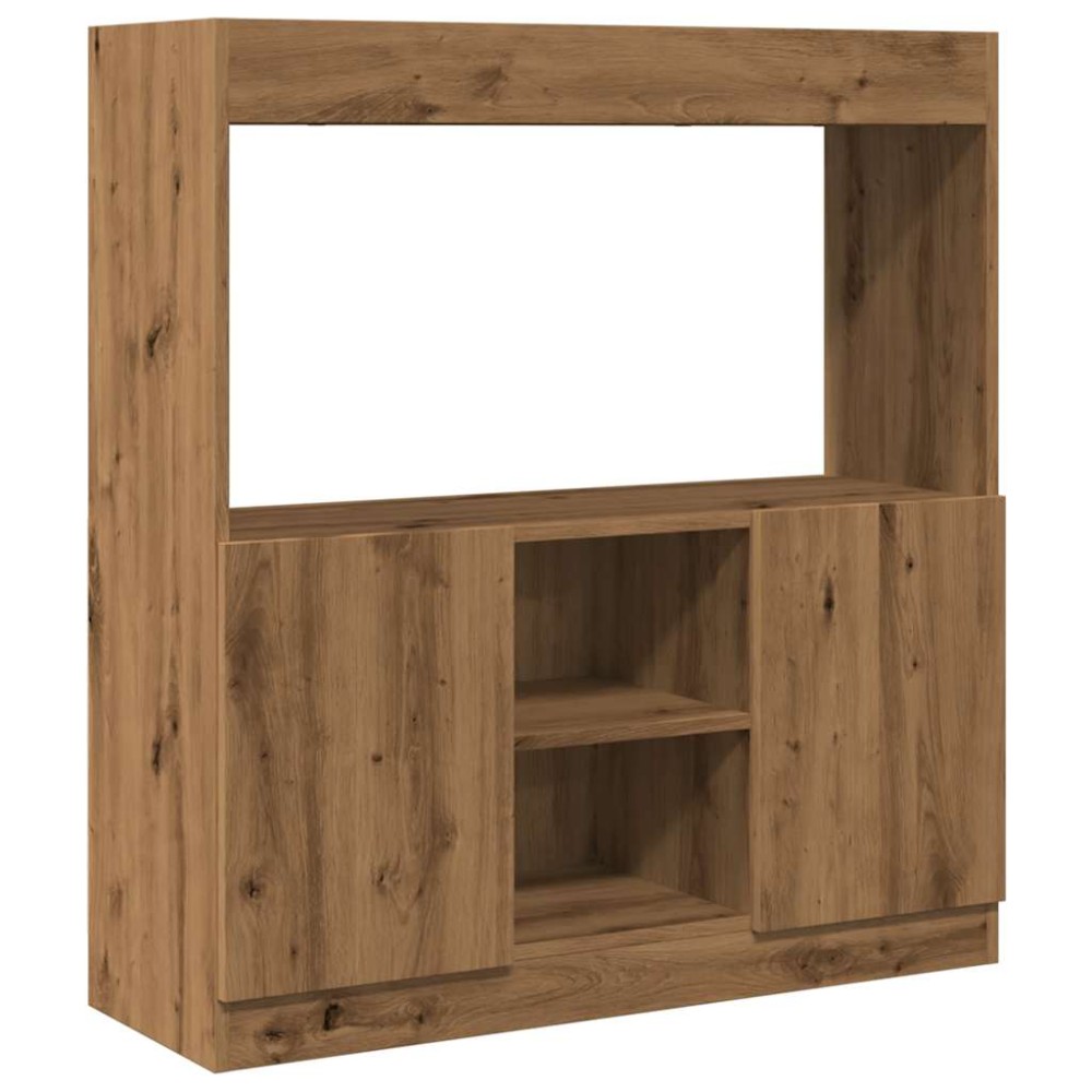 vidaXL Dulap înalt, stejar artizanal, 92x33x100 cm, lemn prelucrat