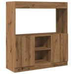 vidaXL Dulap înalt, stejar artizanal, 92x33x100 cm, lemn prelucrat vidaXL Dulap înalt, stejar artizanal, 92x33x100 cm, lemn prelucrat