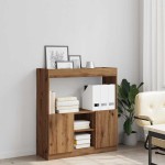 vidaXL Dulap înalt, stejar artizanal, 92x33x100 cm, lemn prelucrat vidaXL Dulap înalt, stejar artizanal, 92x33x100 cm, lemn prelucrat