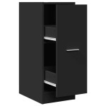 vidaXL Dulap de farmacie, negru, 30x41x77,5 cm, lemn prelucrat