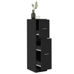 vidaXL Dulap de farmacie, negru, 30x41x118 cm, lemn prelucrat vidaXL Dulap de farmacie, negru, 30x41x118 cm, lemn prelucrat