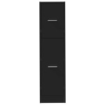 vidaXL Dulap de farmacie, negru, 30x41x118 cm, lemn prelucrat vidaXL Dulap de farmacie, negru, 30x41x118 cm, lemn prelucrat