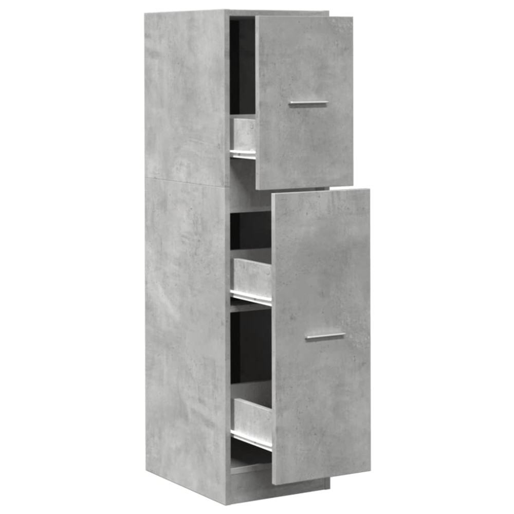 vidaXL Dulap de farmacie, gri beton, 30x41x118 cm, lemn prelucrat