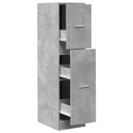 vidaXL Dulap de farmacie, gri beton, 30x41x118 cm, lemn prelucrat vidaXL Dulap de farmacie, gri beton, 30x41x118 cm, lemn prelucrat