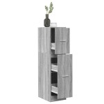 vidaXL Dulap de farmacie, gri beton, 30x41x118 cm, lemn prelucrat vidaXL Dulap de farmacie, gri beton, 30x41x118 cm, lemn prelucrat