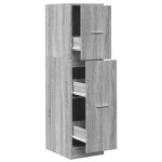 vidaXL Dulap de farmacie, sonoma gri, 30x41x118 cm, lemn prelucrat vidaXL Dulap de farmacie, sonoma gri, 30x41x118 cm, lemn prelucrat