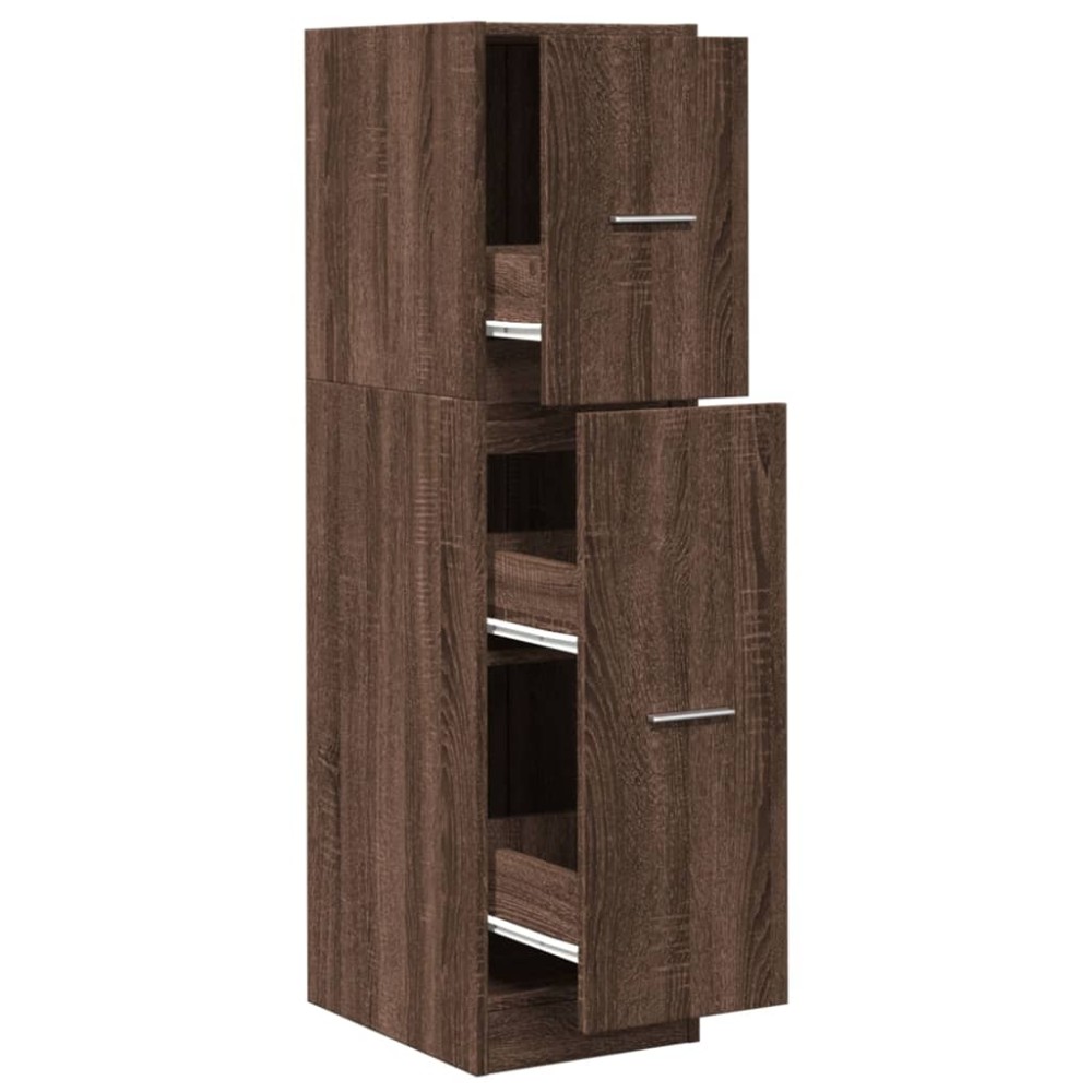 vidaXL Dulap de farmacie, stejar maro, 30x41x118 cm, lemn prelucrat