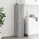 vidaXL Dulap de farmacie, sonoma gri, 30x41x144,5 cm, lemn prelucrat