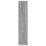 vidaXL Dulap de farmacie, sonoma gri, 30x41x144,5 cm, lemn prelucrat