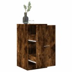 vidaXL Dulap de farmacie stejar fumuriu, 40x41x77,5 cm, lemn prelucrat vidaXL Dulap de farmacie stejar fumuriu, 40x41x77,5 cm, lemn prelucrat