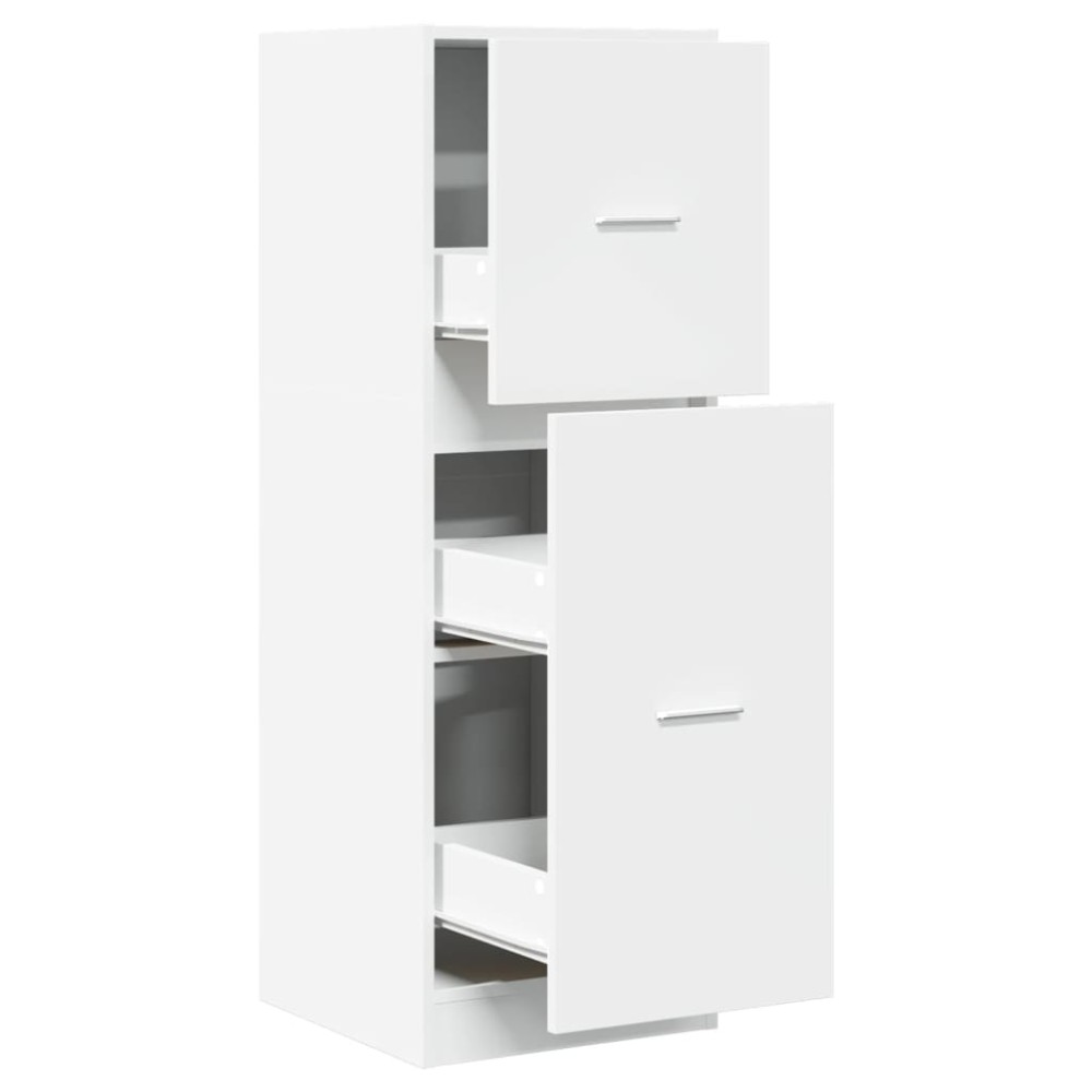 vidaXL Dulap de farmacie, alb, 40x41x118 cm, lemn prelucrat