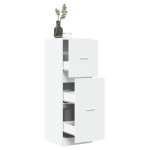 vidaXL Dulap de farmacie, alb, 40x41x118 cm, lemn prelucrat vidaXL Dulap de farmacie, alb, 40x41x118 cm, lemn prelucrat