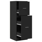vidaXL Dulap de farmacie, negru, 40x41x118 cm, lemn prelucrat vidaXL Dulap de farmacie, negru, 40x41x118 cm, lemn prelucrat