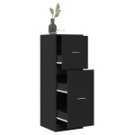 vidaXL Dulap de farmacie, negru, 40x41x118 cm, lemn prelucrat vidaXL Dulap de farmacie, negru, 40x41x118 cm, lemn prelucrat