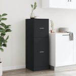 vidaXL Dulap de farmacie, negru, 40x41x118 cm, lemn prelucrat vidaXL Dulap de farmacie, negru, 40x41x118 cm, lemn prelucrat