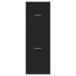vidaXL Dulap de farmacie, negru, 40x41x118 cm, lemn prelucrat vidaXL Dulap de farmacie, negru, 40x41x118 cm, lemn prelucrat