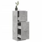 vidaXL Dulap de farmacie, gri beton, 40x41x118 cm, lemn prelucrat vidaXL Dulap de farmacie, gri beton, 40x41x118 cm, lemn prelucrat