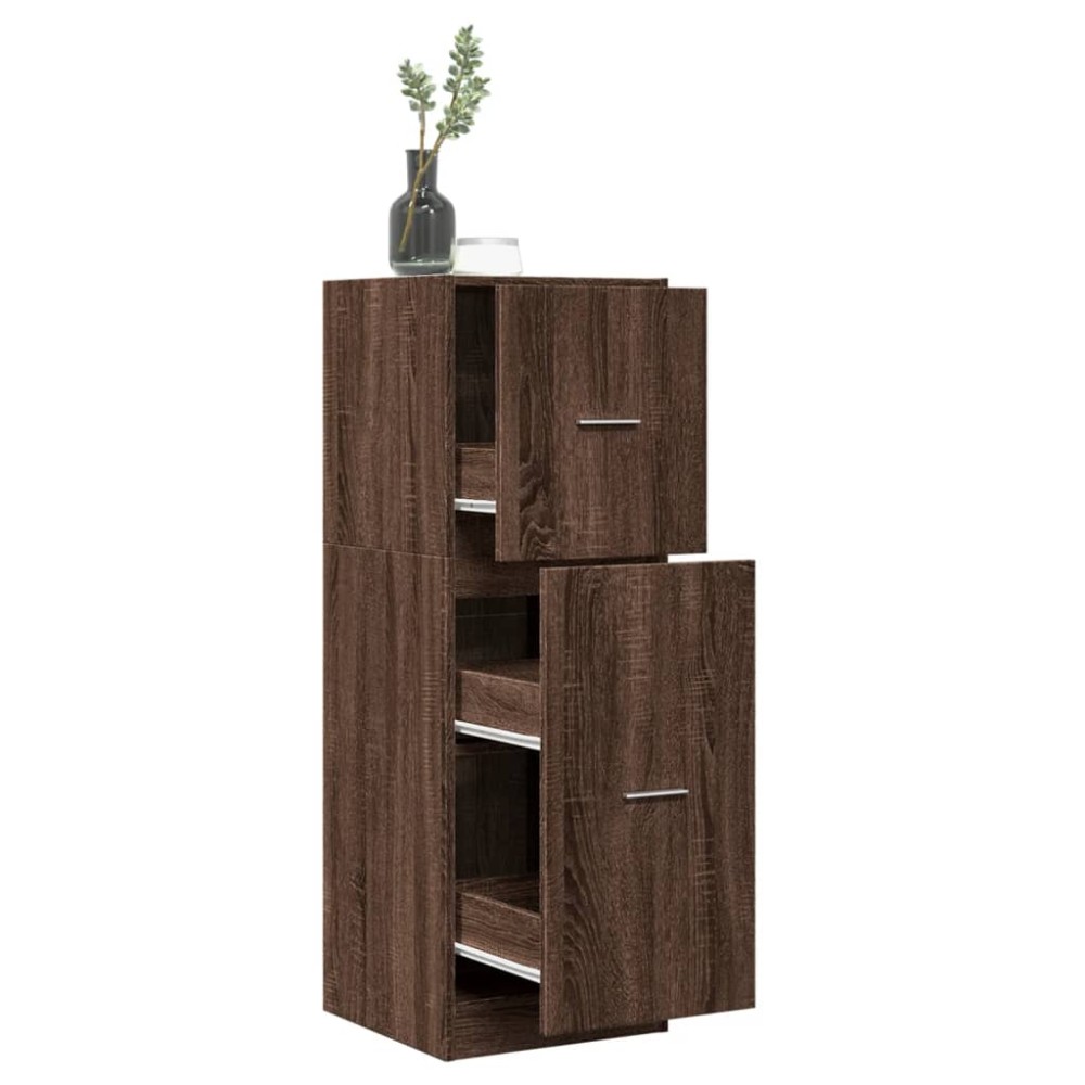vidaXL Dulap de farmacie, stejar maro, 40x41x118 cm, lemn prelucrat