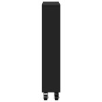 vidaXL Cărucior depozitare îngust, negru, 48x13x68 cm, lemn prelucrat vidaXL Cărucior depozitare îngust, negru, 48x13x68 cm, lemn prelucrat
