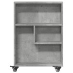 vidaXL Cărucior depozitare îngust gri beton 48x13x68 cm lemn prelucrat vidaXL Cărucior depozitare îngust gri beton 48x13x68 cm lemn prelucrat