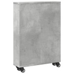 vidaXL Cărucior depozitare îngust gri beton 48x13x68 cm lemn prelucrat vidaXL Cărucior depozitare îngust gri beton 48x13x68 cm lemn prelucrat