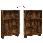 vidaXL Cărucior depozitare îngust, stejar fumuriu, 48x13x68 cm, lemn vidaXL Cărucior depozitare îngust, stejar fumuriu, 48x13x68 cm, lemn