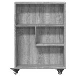vidaXL Cărucior depozitare îngust gri sonoma 48x13x68cm lemn prelucrat vidaXL Cărucior depozitare îngust gri sonoma 48x13x68cm lemn prelucrat