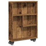 vidaXL Cărucior depozitare îngust lemn vechi 48x13x68cm lemn prelucrat vidaXL Cărucior depozitare îngust lemn vechi 48x13x68cm lemn prelucrat