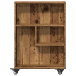vidaXL Cărucior depozitare îngust lemn vechi 48x13x68cm lemn prelucrat vidaXL Cărucior depozitare îngust lemn vechi 48x13x68cm lemn prelucrat