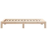 vidaXL Cadru de pat fără saltea, 75x190 cm, lemn masiv de pin