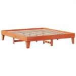 vidaXL Cadru de pat fără saltea, maro ceruit 200x200 cm lemn masiv pin vidaXL Cadru de pat fără saltea, maro ceruit 200x200 cm lemn masiv pin