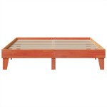 vidaXL Cadru de pat fără saltea, maro ceruit 200x200 cm lemn masiv pin vidaXL Cadru de pat fără saltea, maro ceruit 200x200 cm lemn masiv pin
