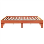 vidaXL Cadru de pat fără saltea, maro ceruit 200x200 cm lemn masiv pin vidaXL Cadru de pat fără saltea, maro ceruit 200x200 cm lemn masiv pin