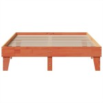 vidaXL Cadru de pat fără saltea, maro ceruit 150x200 cm lemn masiv pin vidaXL Cadru de pat fără saltea, maro ceruit 150x200 cm lemn masiv pin