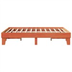 vidaXL Cadru de pat fără saltea, maro ceruit 150x200 cm lemn masiv pin vidaXL Cadru de pat fără saltea, maro ceruit 150x200 cm lemn masiv pin