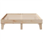 vidaXL Cadru de pat fără saltea, 140x190 cm, lemn masiv de pin vidaXL Cadru de pat fără saltea, 140x190 cm, lemn masiv de pin