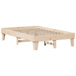 vidaXL Cadru de pat fără saltea, 135x190 cm, lemn masiv de pin