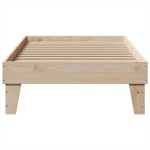 vidaXL Cadru de pat fără saltea, 75x190 cm, lemn masiv de pin