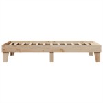 vidaXL Cadru de pat fără saltea, 75x190 cm, lemn masiv de pin