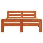 vidaXL Cadru de pat fără saltea, maro ceruit 200x200 cm lemn masiv pin vidaXL Cadru de pat fără saltea, maro ceruit 200x200 cm lemn masiv pin